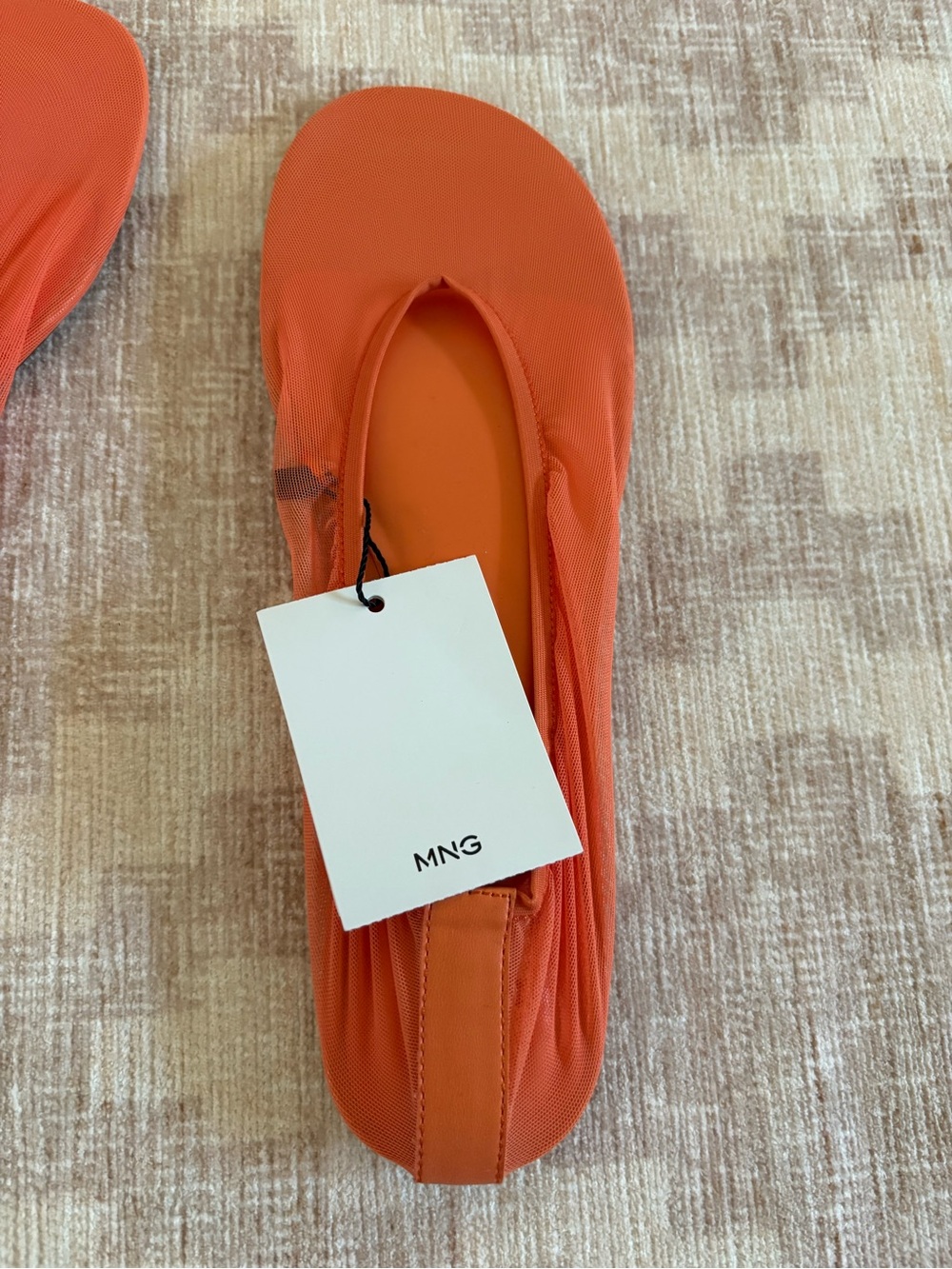 MANGO SEMI-TRANSPARENT MESH BALLET FLATS 39 - Picture 8 of 14